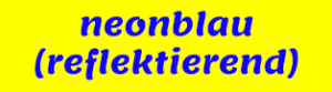 Neonblau reflektierend