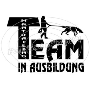Frau - Mantrailingteam in Ausbildung