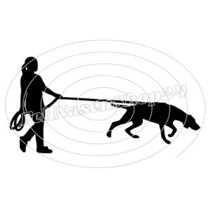 FRAU gehend - Hund OHNE Mantrailinggeschirr