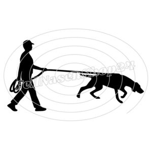 MANN gehend - Hund OHNE Mantrailinggeschirr