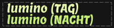 Lumino !! grün nachleuchtend !!